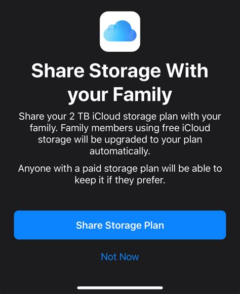 Can you share iCloud storage with family overseas?