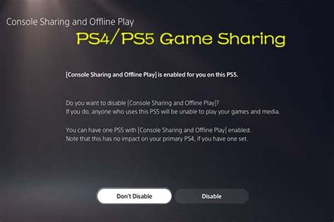 Can you share online game on PS5?