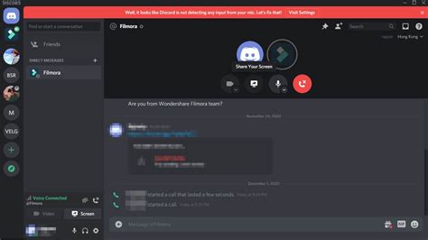 Can you share your screen on Discord console?