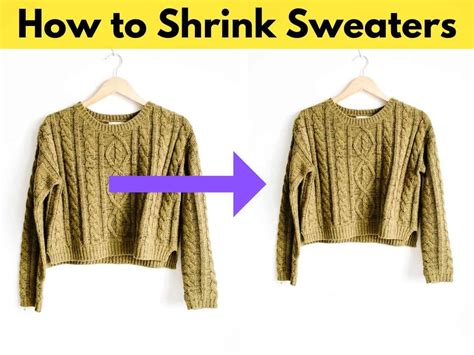 Can you shrink a sweater collar?