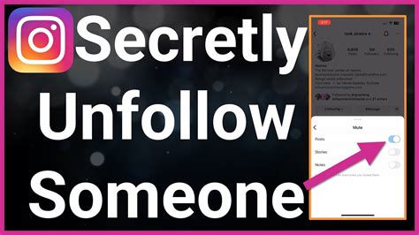 Can you silently unfollow someone on Instagram?