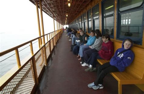 Can you sit outside on the Staten Island Ferry?