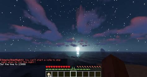 Can you skip night in Minecraft?