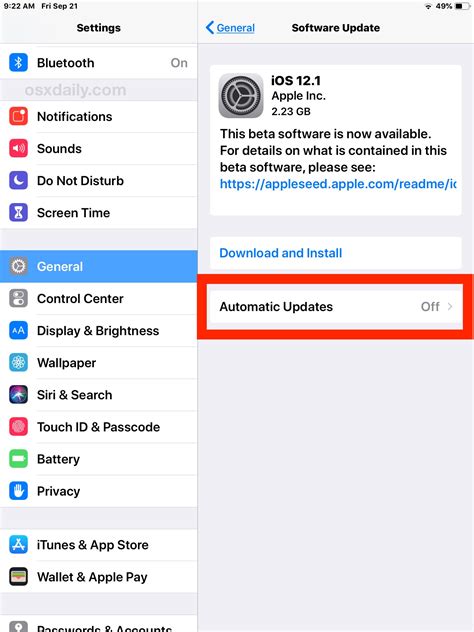 Can you skip updates on iPhone?