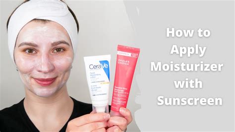 Can you sleep with moisturizer with sunscreen?