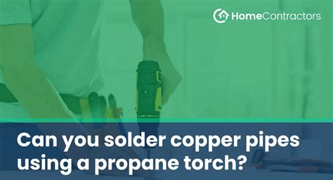 Can you solder with propane?