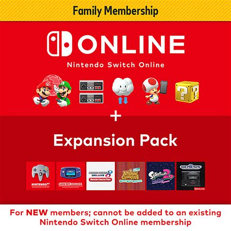 Can you stack Nintendo family membership?