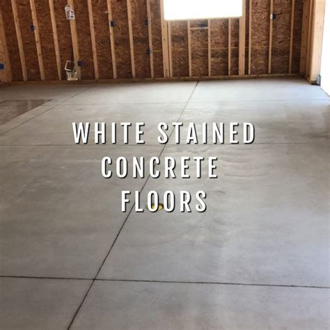 Can you stain concrete white?