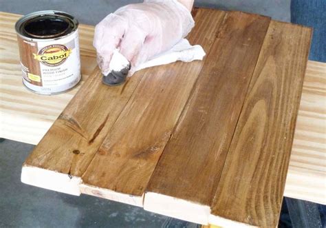 Can you stain fresh cut wood?