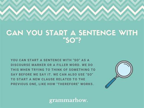 Can you start a sentence with so?