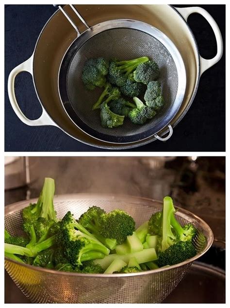 Can you steam broccoli in a plastic strainer?
