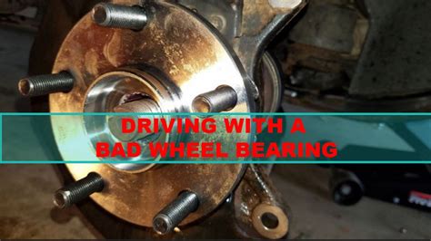 Can you still drive with a bad bearing?