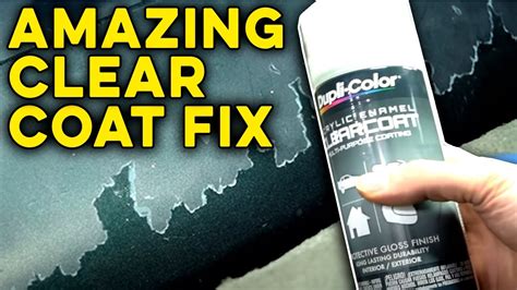 Can you stop clear coat from peeling?