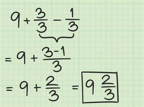 Can you subtract a whole number from a fraction?