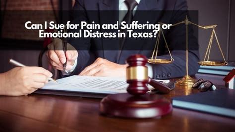 Can you sue for emotional distress in Texas?