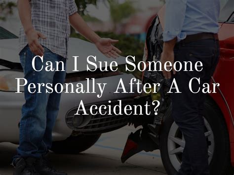 Can you sue someone for a car accident Illinois?