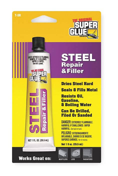 Can you super glue steel?