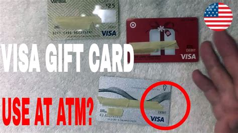 Can you swipe a Visa gift card at an ATM?