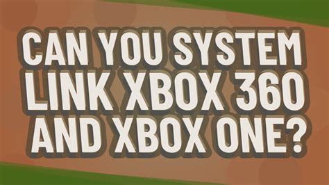 Can you system link Xbox ones?