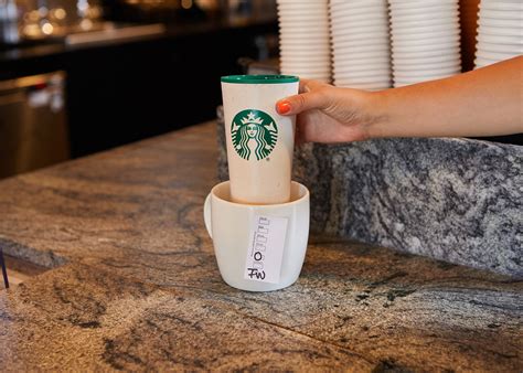 Can you take Starbucks into Vue?