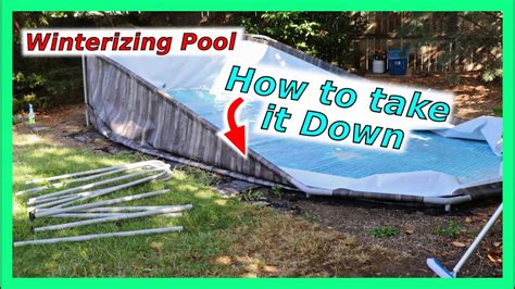 Can you take down an above ground pool every year?