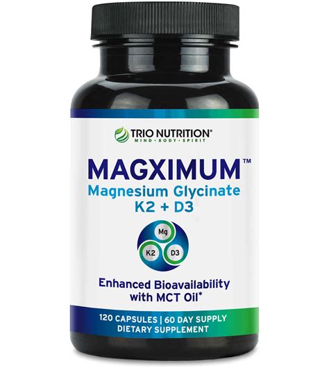 Can you take vitamin K and magnesium glycinate together?