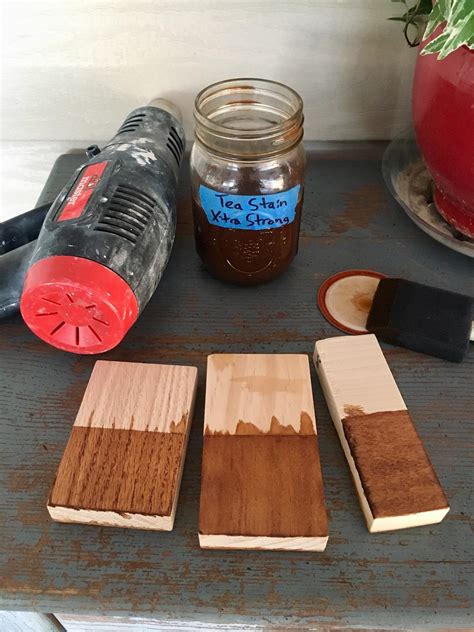 Can you tea stain wood?