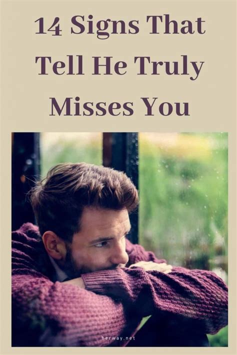 Can you tell if a man misses you?