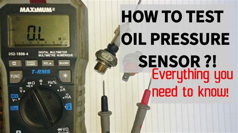 Can you test an oil pressure sensor?