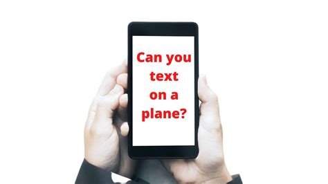 Can you text while on a plane?