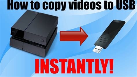 Can you transfer PS4 videos to USB?