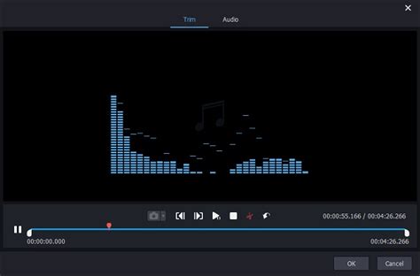 Can you trim audio in Media Player?