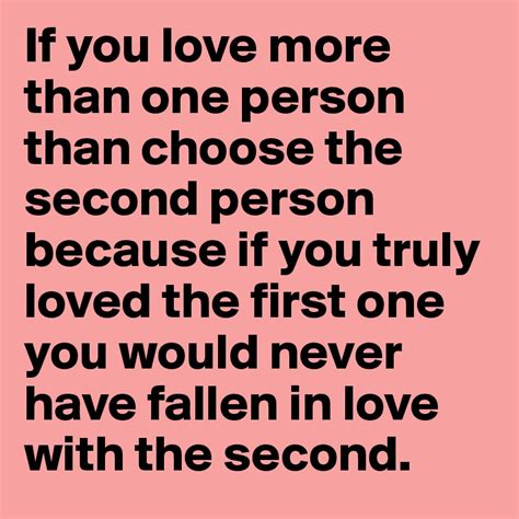 Can you truly love more then one person?