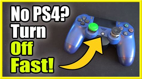 Can you turn off PS4 without controller?