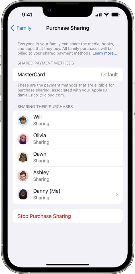 Can you turn off purchase sharing for one family member?