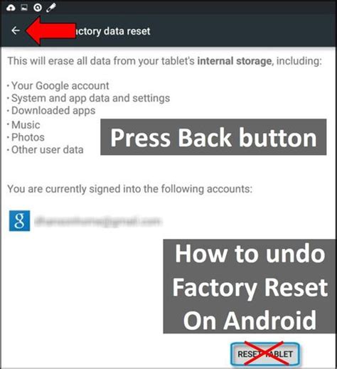 Can you undo a factory reset?