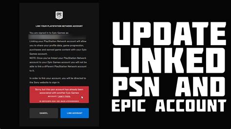 Can you unlink an Epic account from a PSN account?