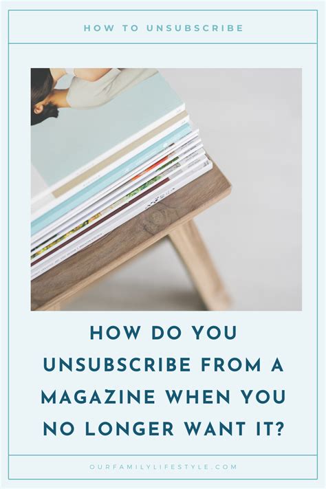 Can you unsubscribe from magazines?