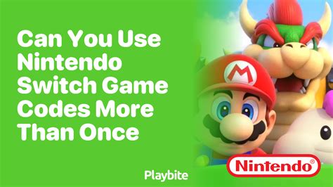 Can you use Nintendo Switch game codes more than once?