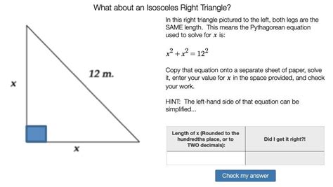 Can you use Pythagorean theorem on an isosceles triangle?
