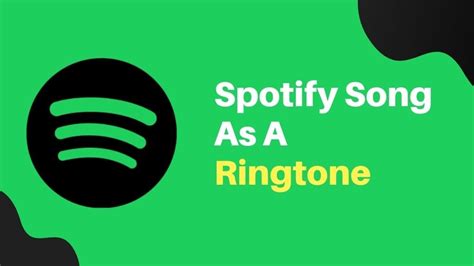 Can you use Spotify for ringtones?