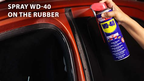 Can you use WD-40 on rubber seals?