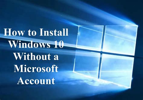 Can you use Windows 10 without a Microsoft account?
