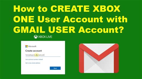 Can you use a Gmail account for Xbox?