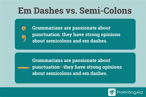 Can you use a dash instead of a semicolon?
