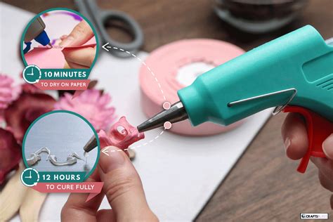 Can you use a hot glue gun for scrapbooking?