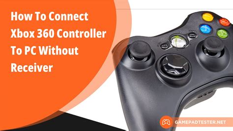 Can you use a wireless Xbox 360 controller on PC without the receiver?