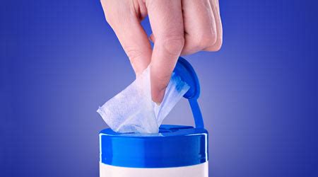 Can you use disinfecting wipes on glass?