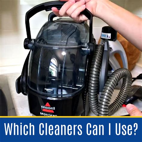 Can you use hot water in BISSELL spot cleaner?