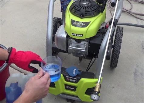 Can you use laundry detergent in pressure washer?